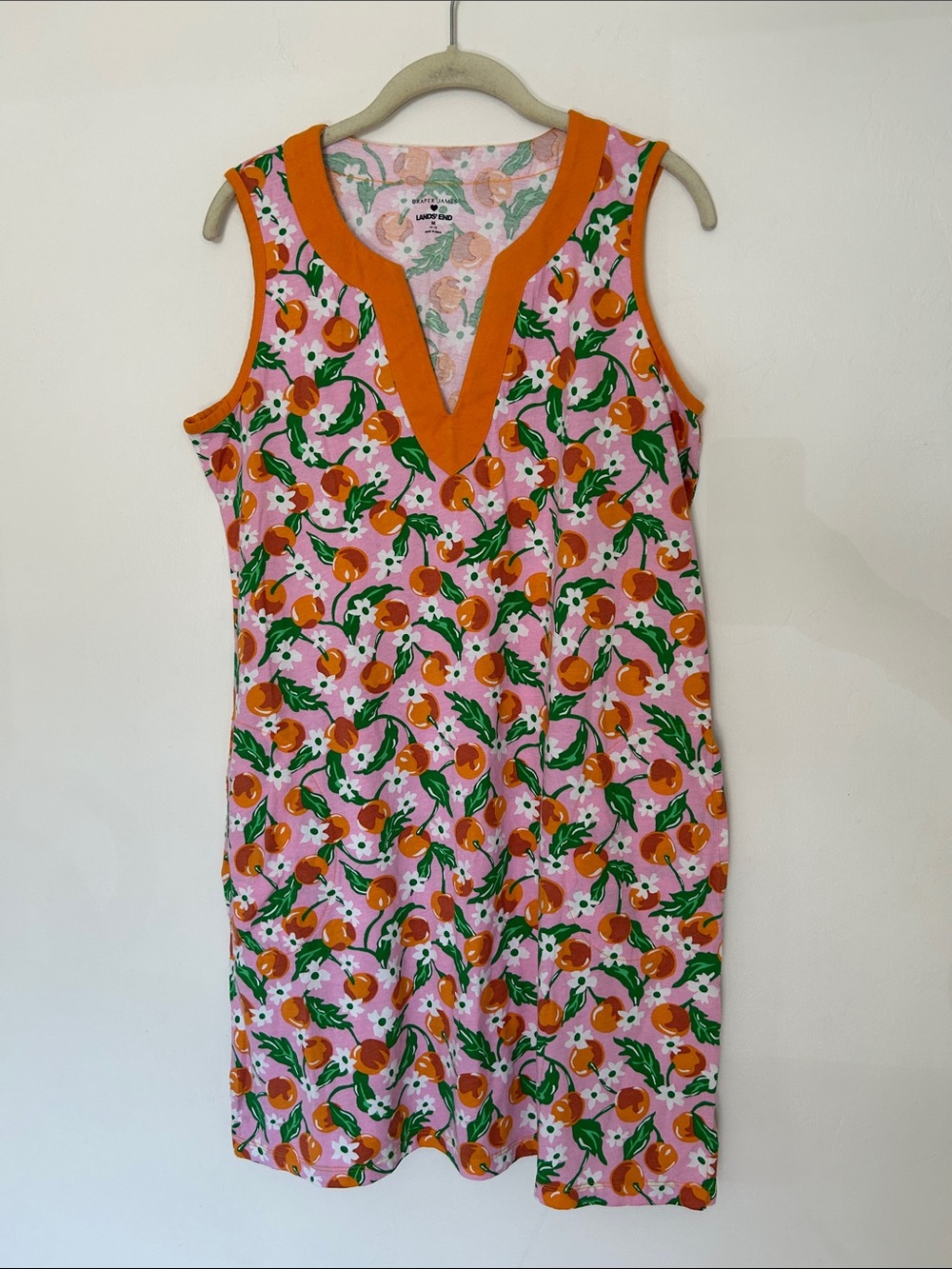 NWOT Draper James x Lands End Orange Blossom Cotton Beach Cover Up - Picture 3 of 10